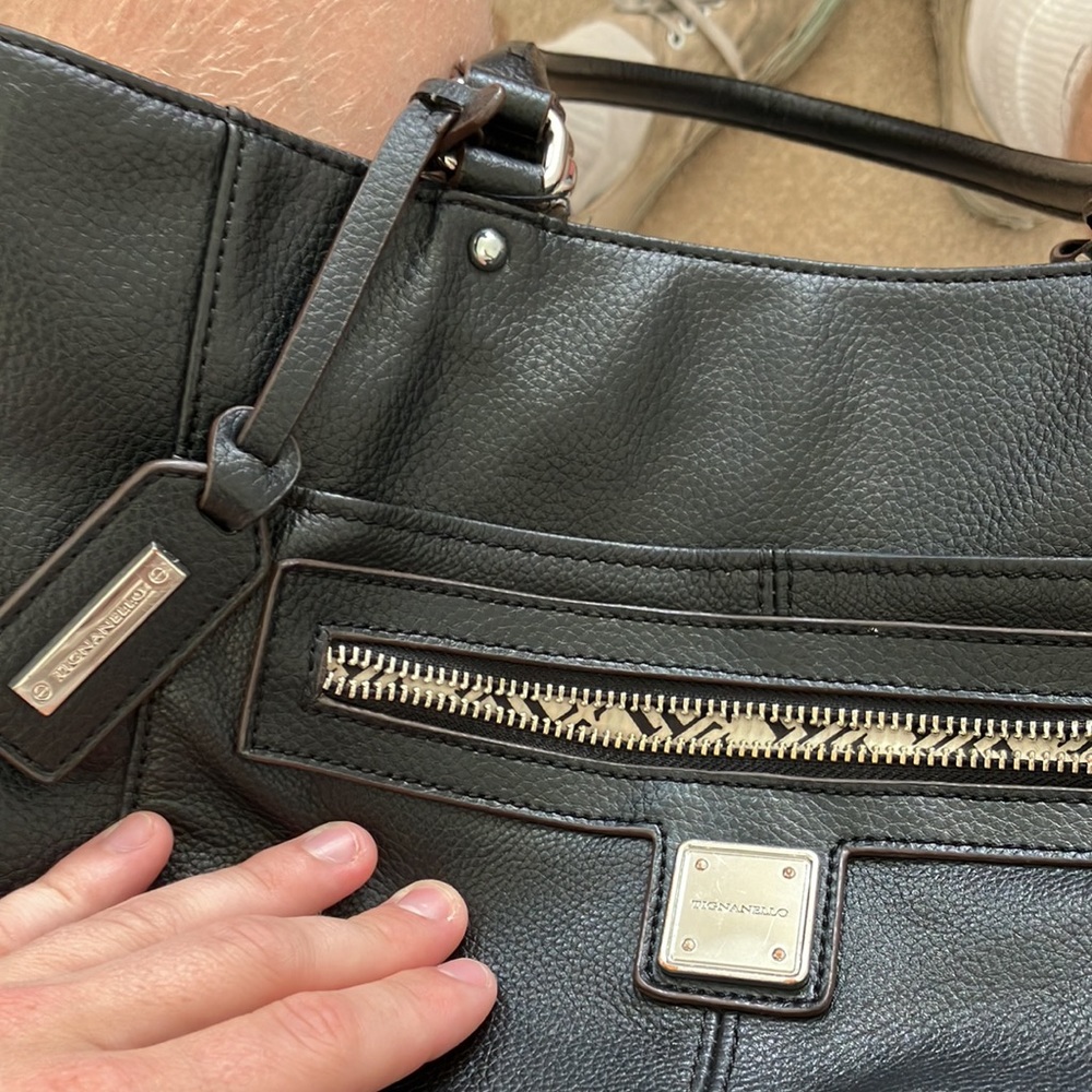 Tignanello Purse Genuine Leather black - Picture 4 of 10
